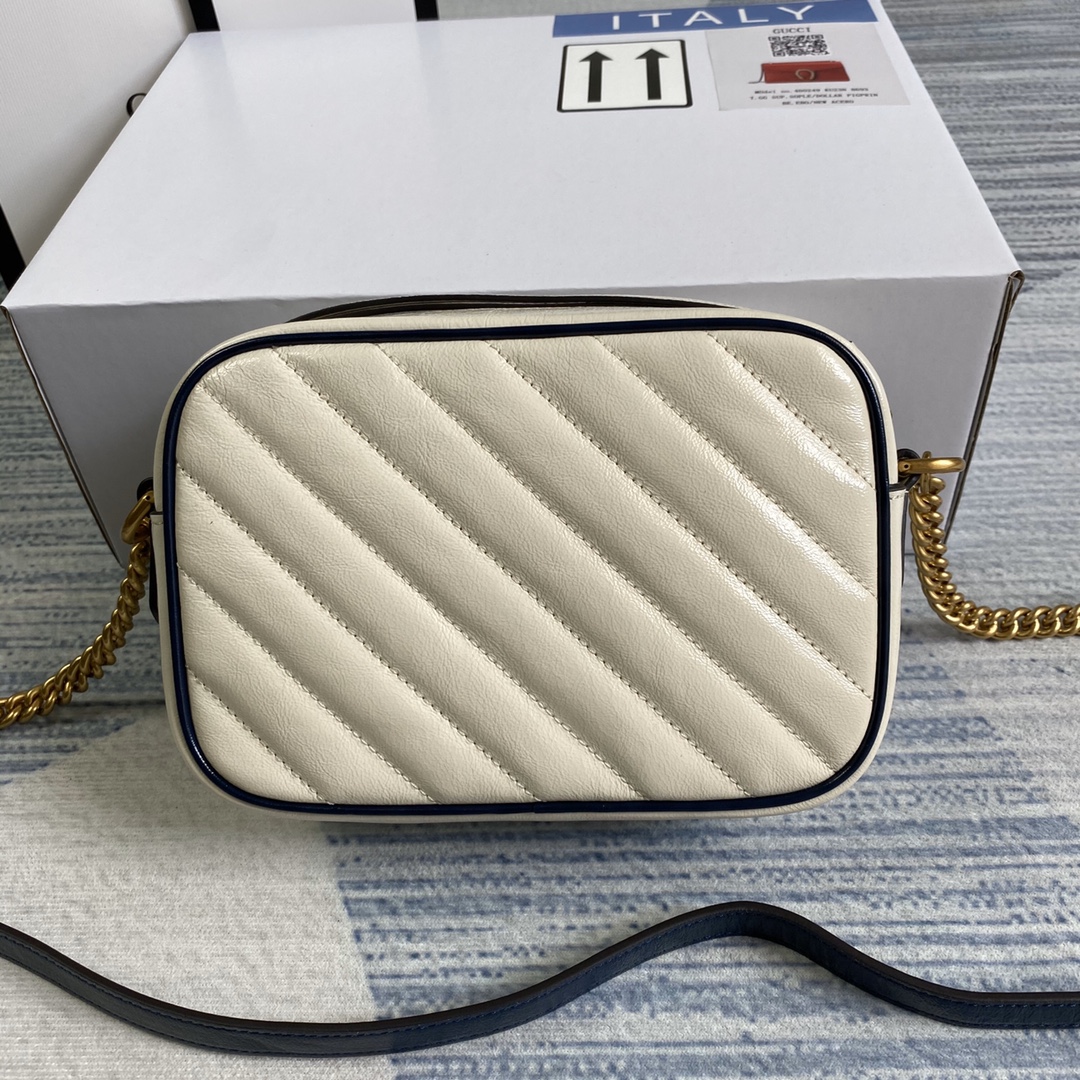 Marmont Matelasse Mini Shoulder Bag 448065 White